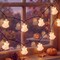 Citrus; Halloween Ghost String Lights 8.5ft Outdoor | 10 White Hanging Ghost Fairy Lights with 14 Bulbs | Waterproof UL Listed Decor for Patio, Garden, Porch & Haunted House Party (Indoor/Outdoor); Category:Fall Outdoor Decor; Image:2